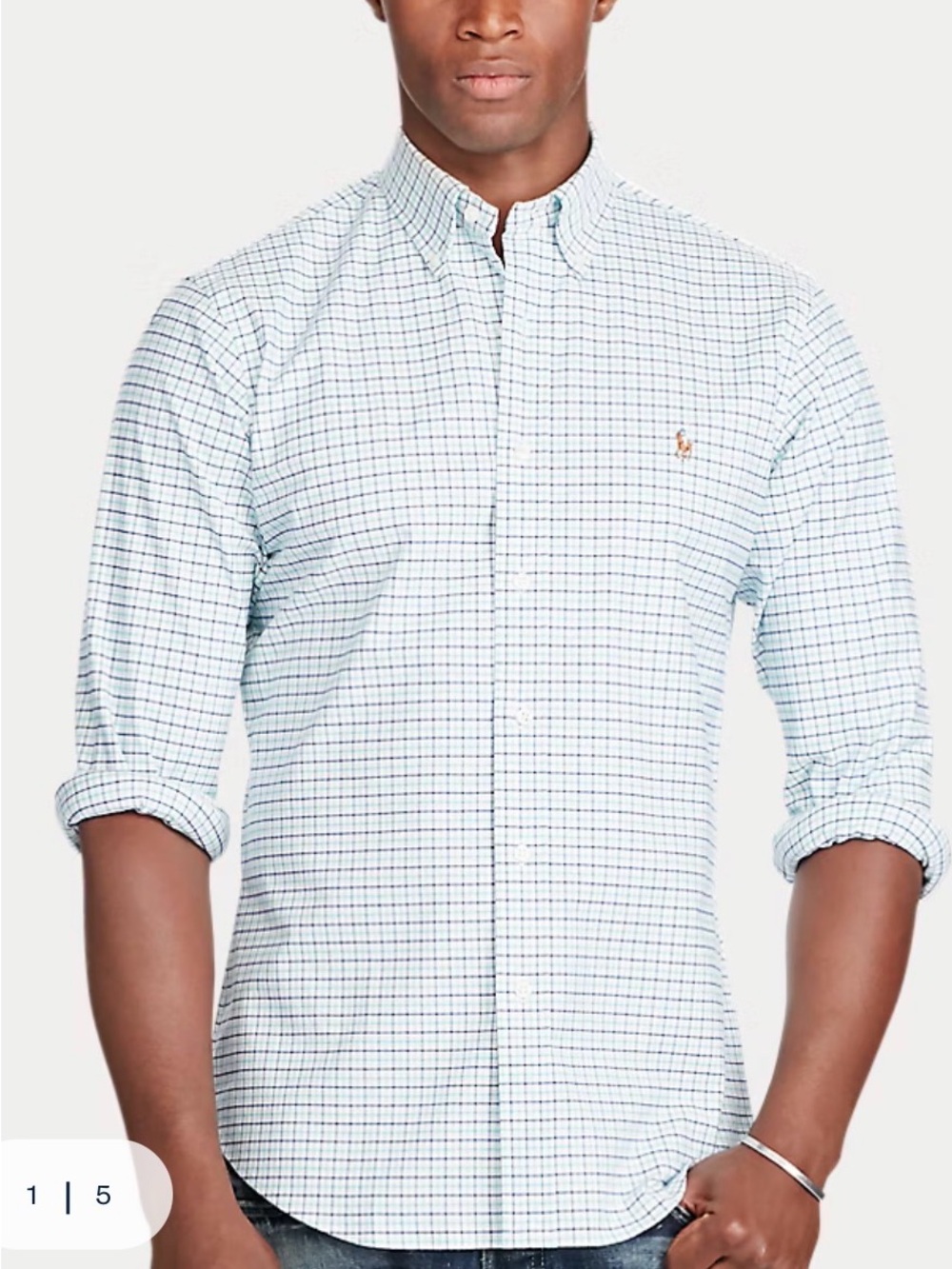 Polo by Ralph Lauren Men's Slim Fit Stretch Oxford XL EUC